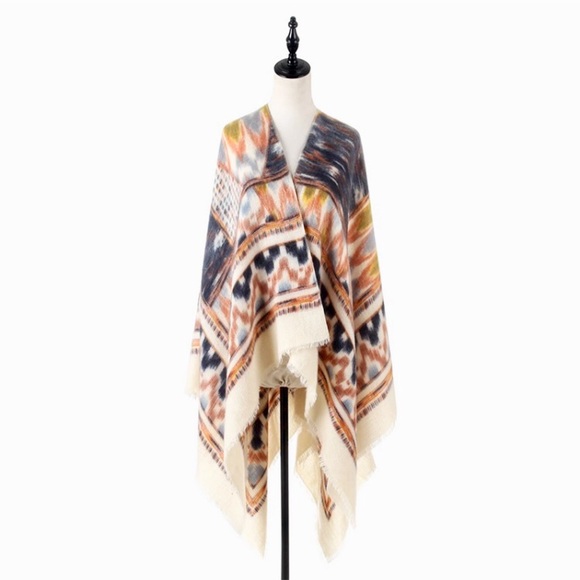 Accessories | New Geometric Print Southwestern Blanket Scarf | Poshmark